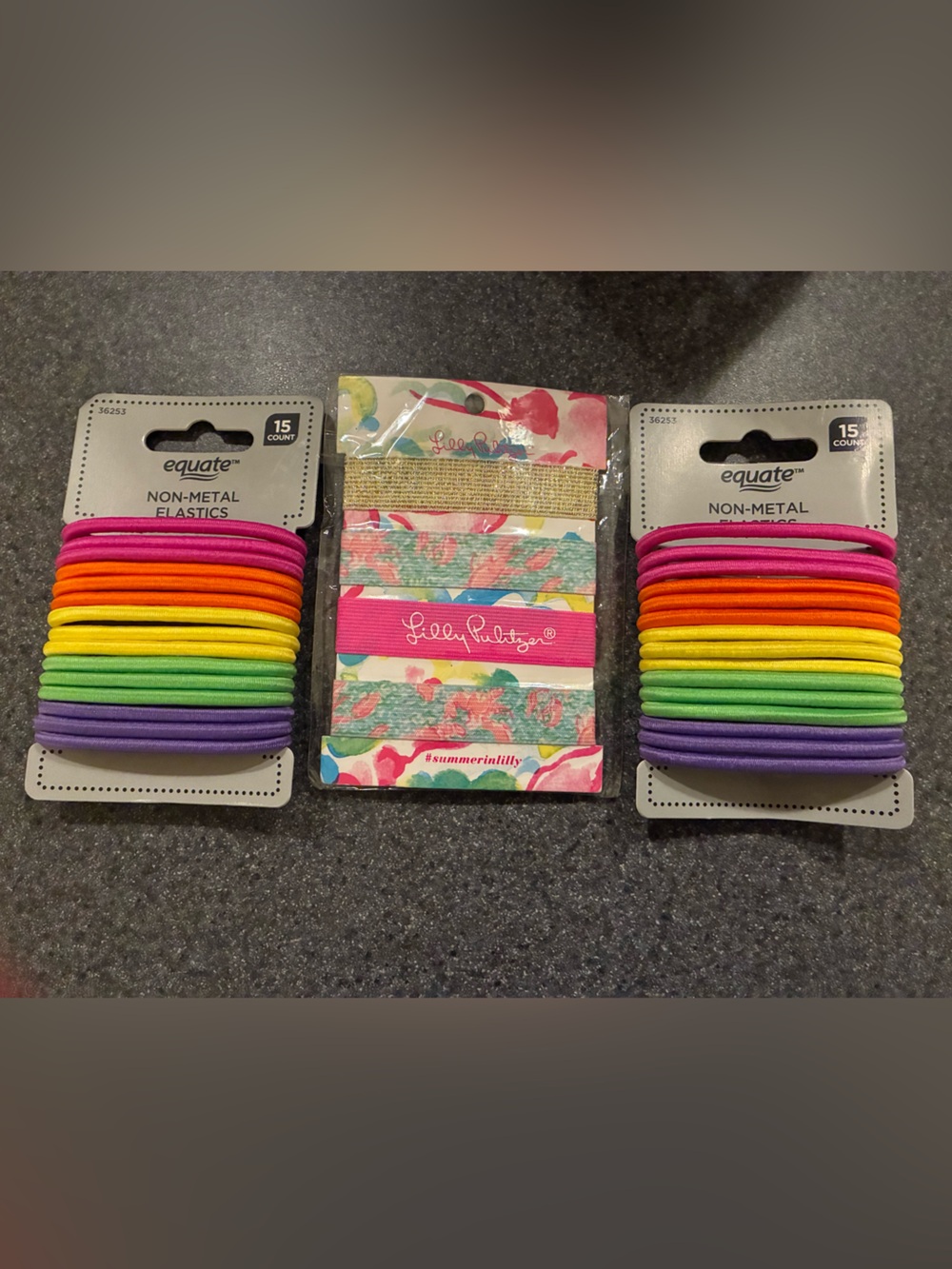 Lilly PulitzerRainbow Hair Elastics and 2 Multicolor Pack